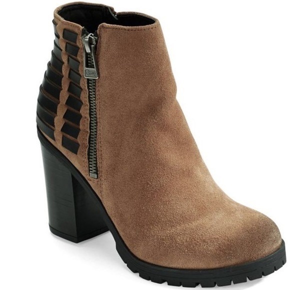 Circus Sam Edelman Dover Tan and Black Ankle Boots - Picture 1 of 12